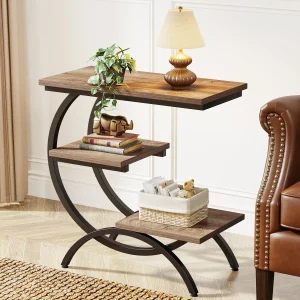 Industrial 3-Tier Small Table