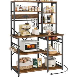 Large Bakers Rack with Power Outlets
