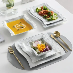 Porcelain Plates and Bowls Set