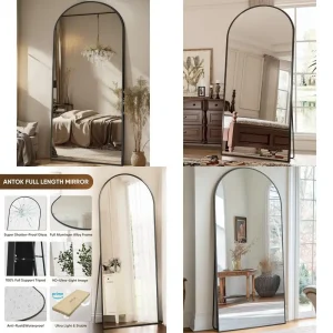 Full Length Arched Floor Mirror
