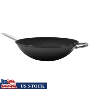 14 Inch Pre-seasoned Cast Iron Wok