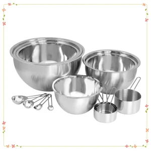 14-Piece Stainless Steel Mixing Set