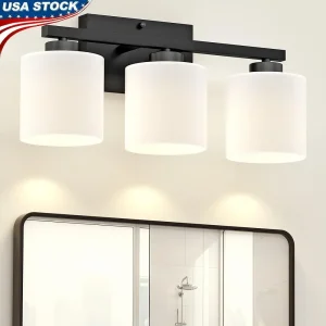 Modern 3-Light Bathroom Vanity Lights