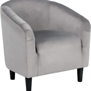 Velvet Accent Barrel Chair