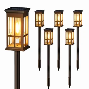 6 Pack Solar Pathway Lights